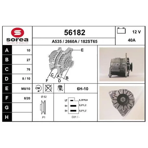 Alternátor EAI 56182