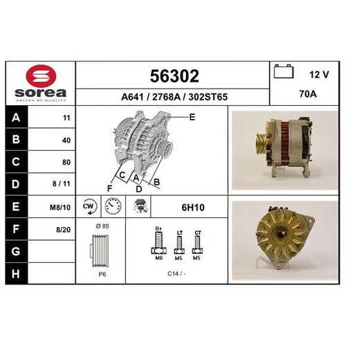 Alternátor EAI 56302