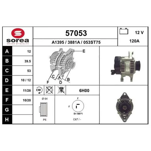 Alternátor EAI 57053