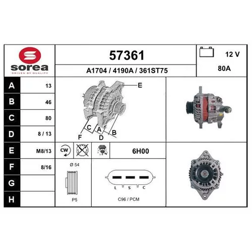 Alternátor EAI 57361