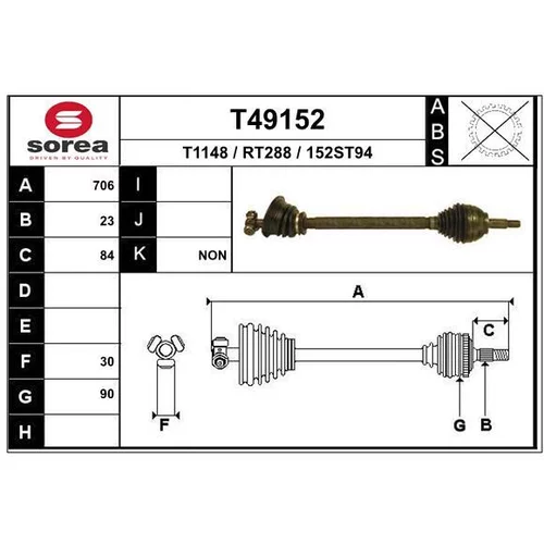 Hnací hriadeľ EAI T49152