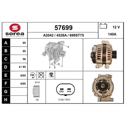 Alternátor 57699 /EAI/