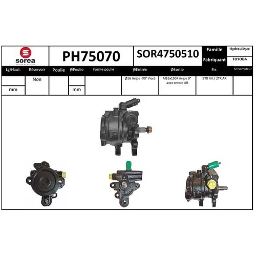 Hydraulické čerpadlo pre riadenie EAI PH75070