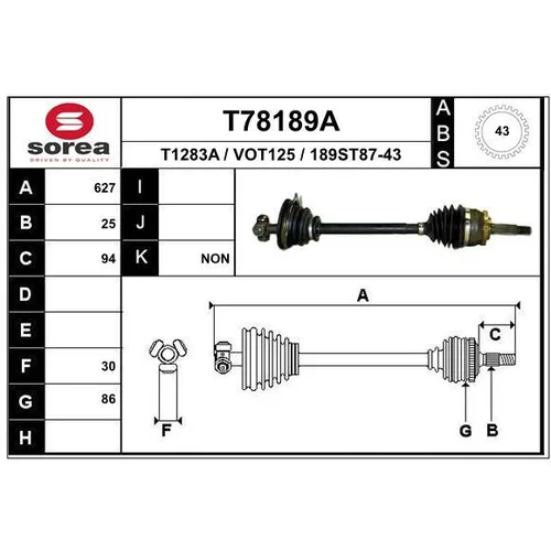 Hnací hriadeľ T78189A /EAI/