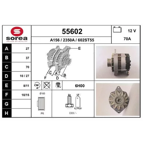 Alternátor EAI 55602