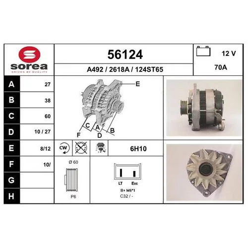 Alternátor EAI 56124