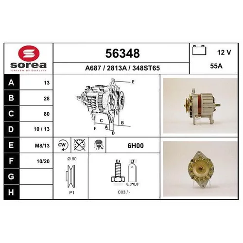 Alternátor EAI 56348