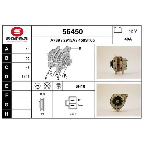 Alternátor EAI 56450