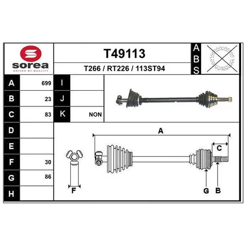 Hnací hriadeľ EAI T49113