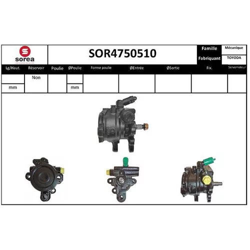 Hydraulické čerpadlo pre riadenie EAI SOR4750510