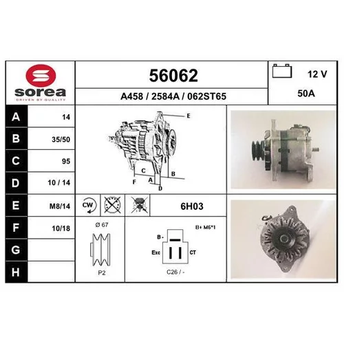 Alternátor EAI 56062