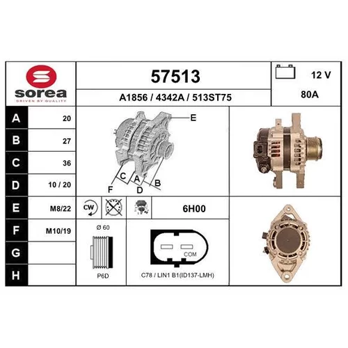 Alternátor EAI 57513