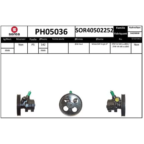 Hydraulické čerpadlo pre riadenie EAI PH05036