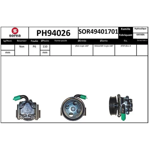 Hydraulické čerpadlo pre riadenie EAI PH94026