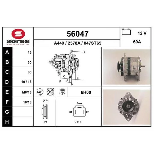 Alternátor EAI 56047