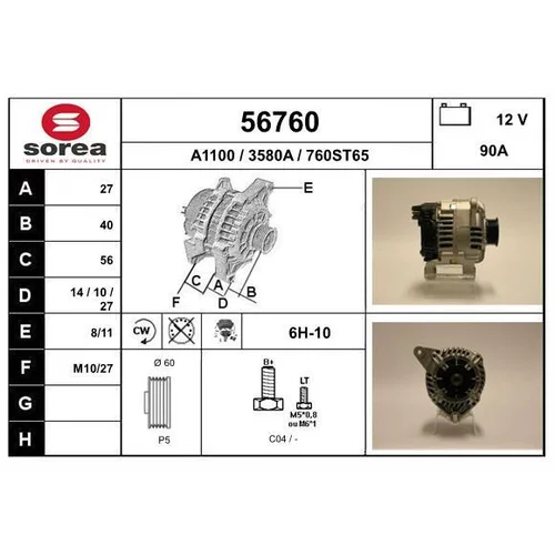 Alternátor EAI 56760