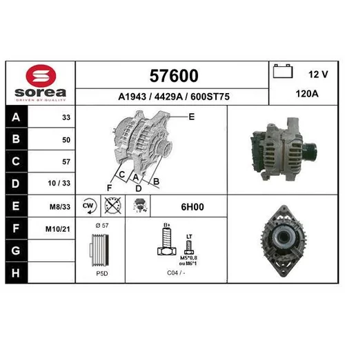 Alternátor EAI 57600