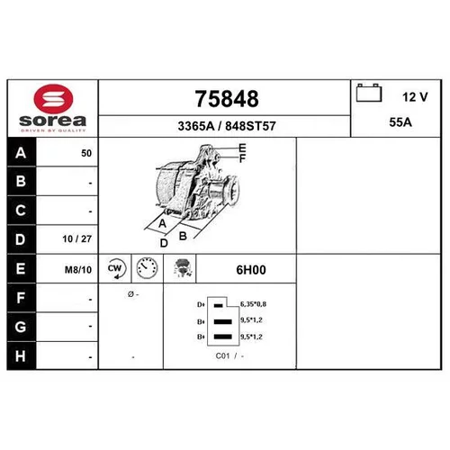 Alternátor EAI 75848
