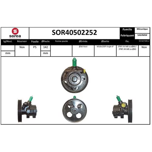 Hydraulické čerpadlo pre riadenie EAI SOR40502252