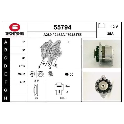 Alternátor EAI 55794