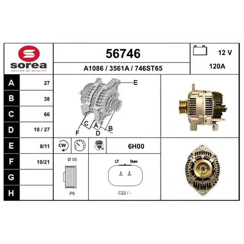 Alternátor EAI 56746