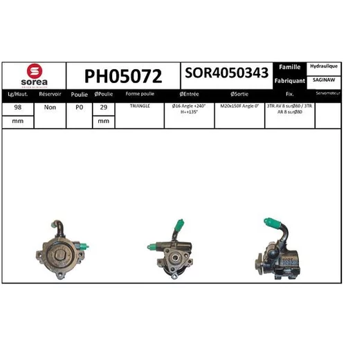 Hydraulické čerpadlo pre riadenie EAI PH05072