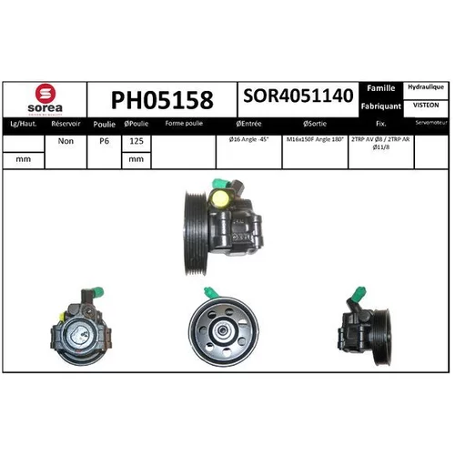 Hydraulické čerpadlo pre riadenie EAI PH05158