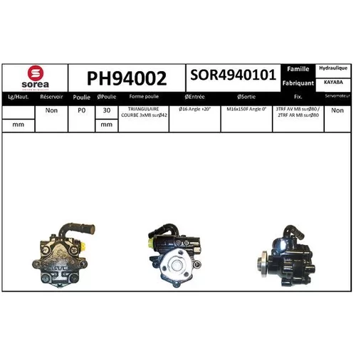 Hydraulické čerpadlo pre riadenie EAI PH94002