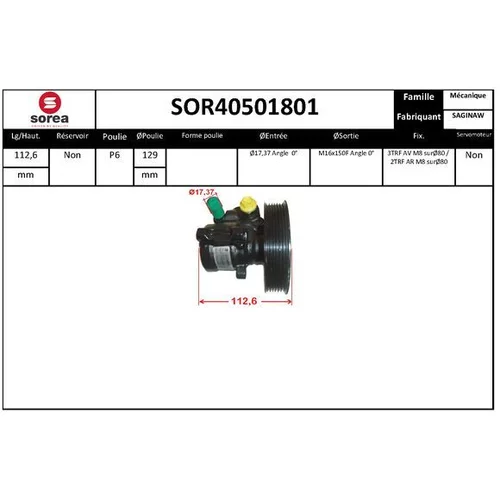 Hydraulické čerpadlo pre riadenie EAI SOR40501801