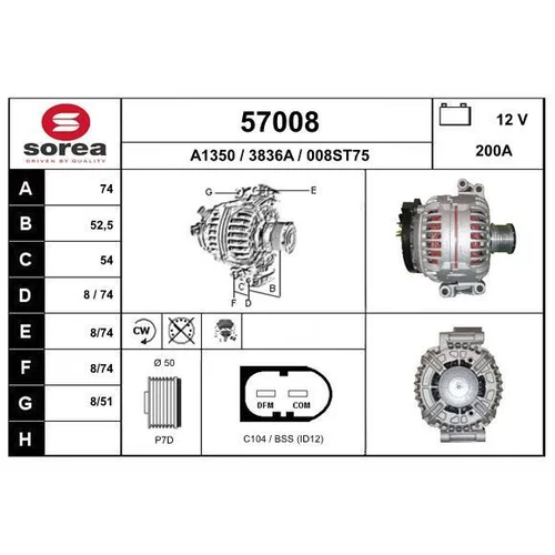 Alternátor EAI 57008