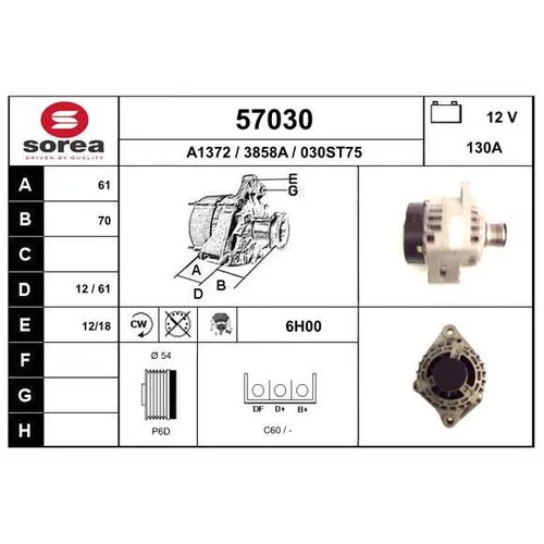 Alternátor EAI 57030