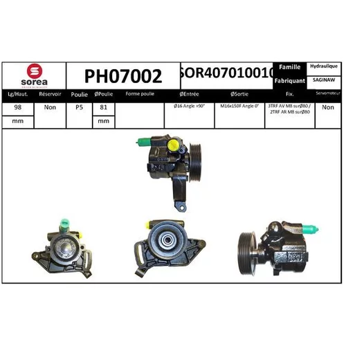 Hydraulické čerpadlo pre riadenie EAI PH07002