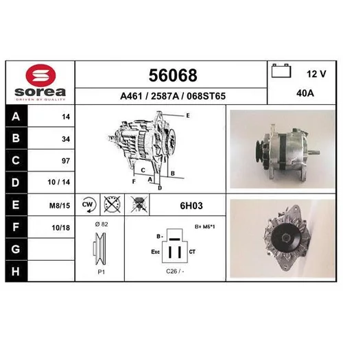 Alternátor EAI 56068