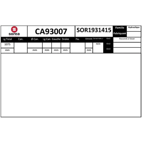 Prevodka riadenia EAI CA93007