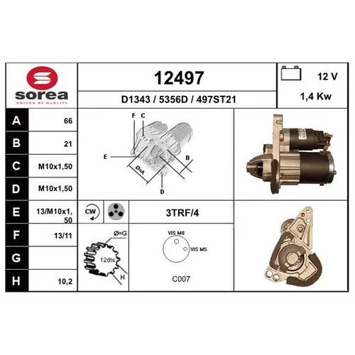 Štartér EAI 12497