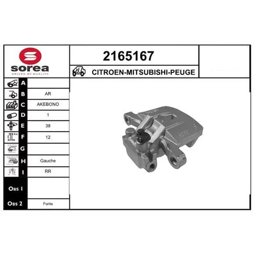 Brzdový strmeň 2165167 /EAI/