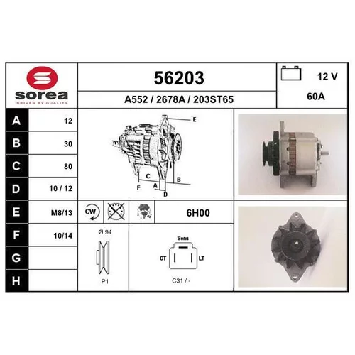 Alternátor EAI 56203