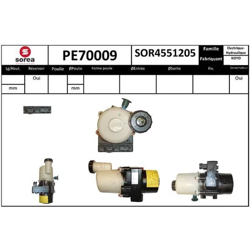 Hydraulické čerpadlo pre riadenie EAI PE70009