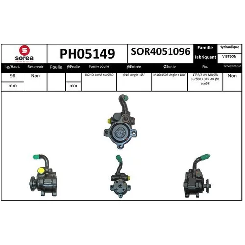 Hydraulické čerpadlo pre riadenie EAI PH05149