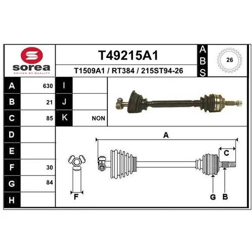 Hnací hriadeľ EAI T49215A1