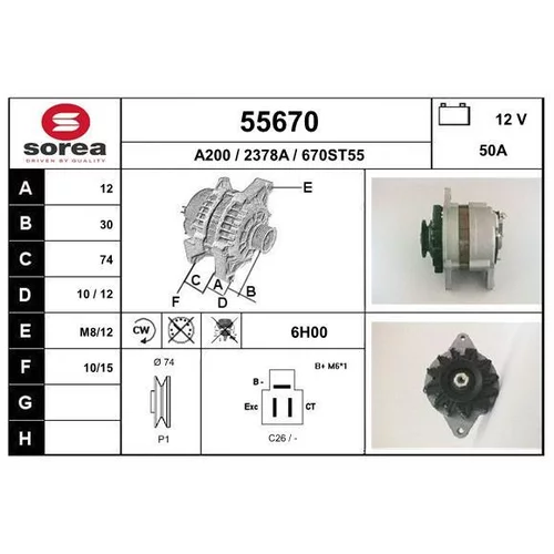 Alternátor EAI 55670