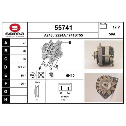 Alternátor EAI 55741
