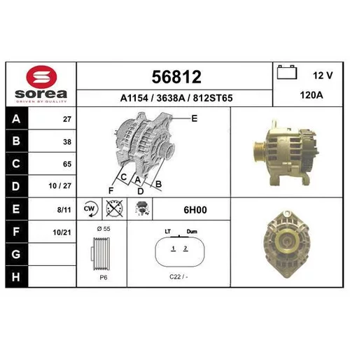 Alternátor EAI 56812