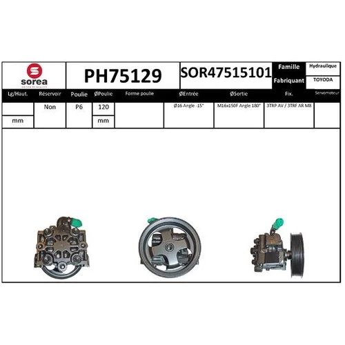 Hydraulické čerpadlo pre riadenie EAI PH75129