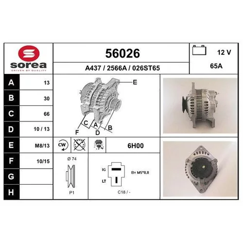 Alternátor EAI 56026