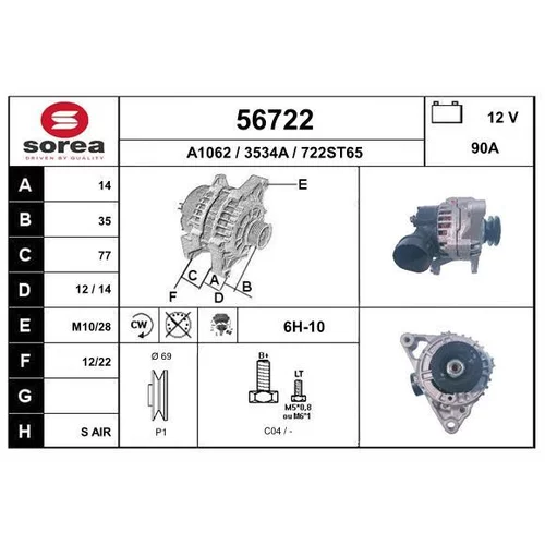 Alternátor EAI 56722