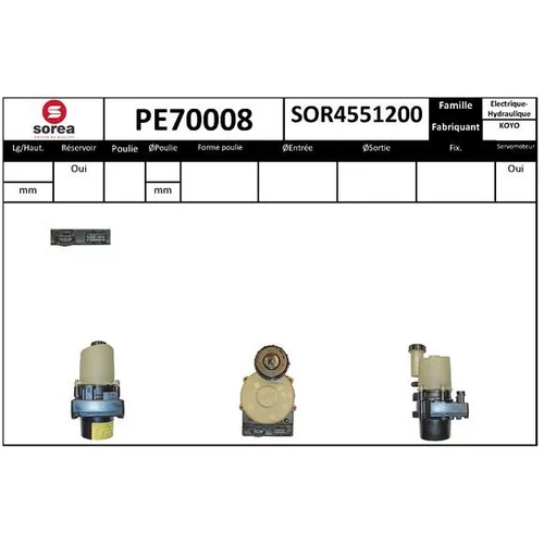 Hydraulické čerpadlo pre riadenie EAI PE70008