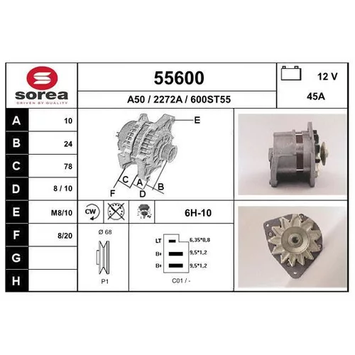 Alternátor EAI 55600