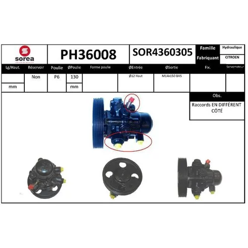 Hydraulické čerpadlo pre riadenie EAI PH36008