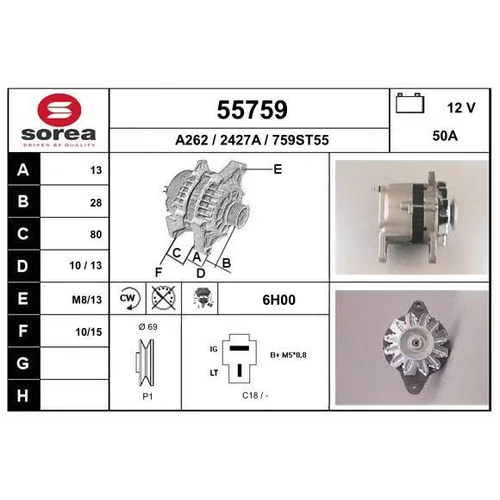 Alternátor EAI 55759